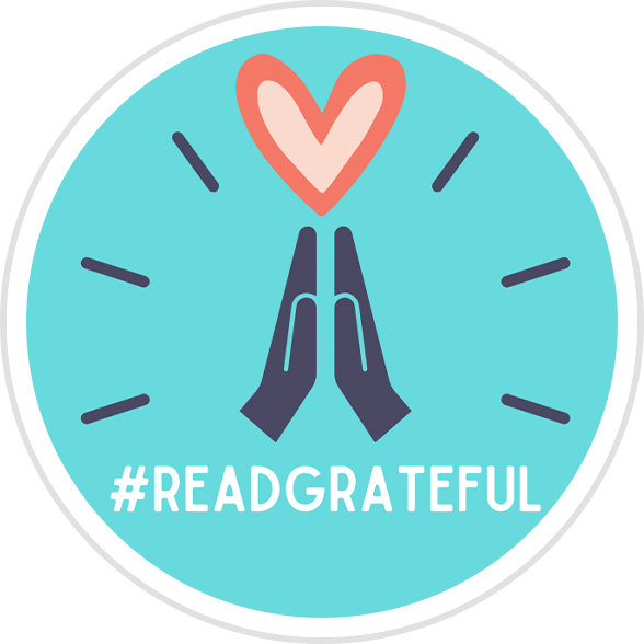 #READGRATEFUL Reading Challenge badge