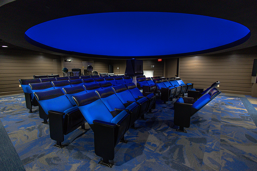 Planetarium interior with seats