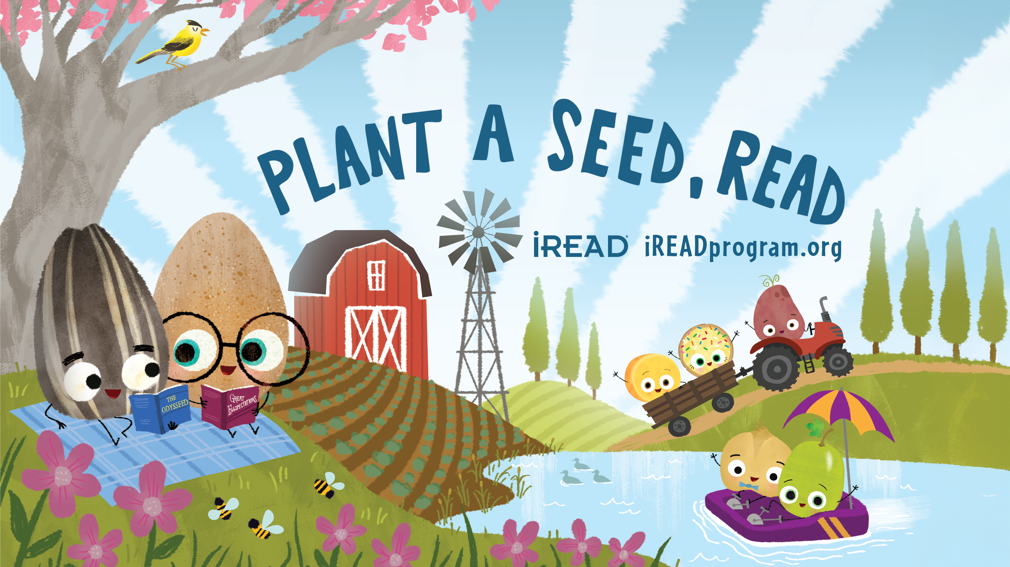 plant a seed, read summer graphic