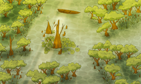 1,000 BOOKS BEFORE KINDERGARTEN swamp scene