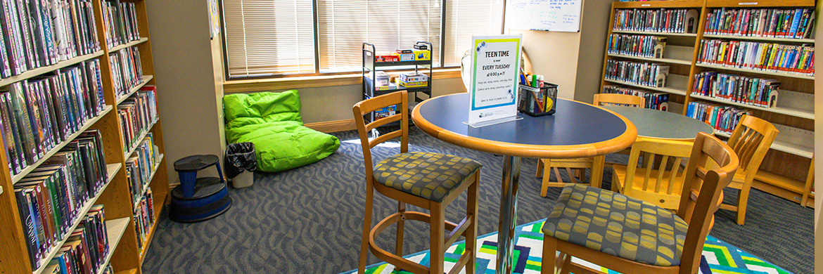 Teen Area at the St. Rose Branch Library
